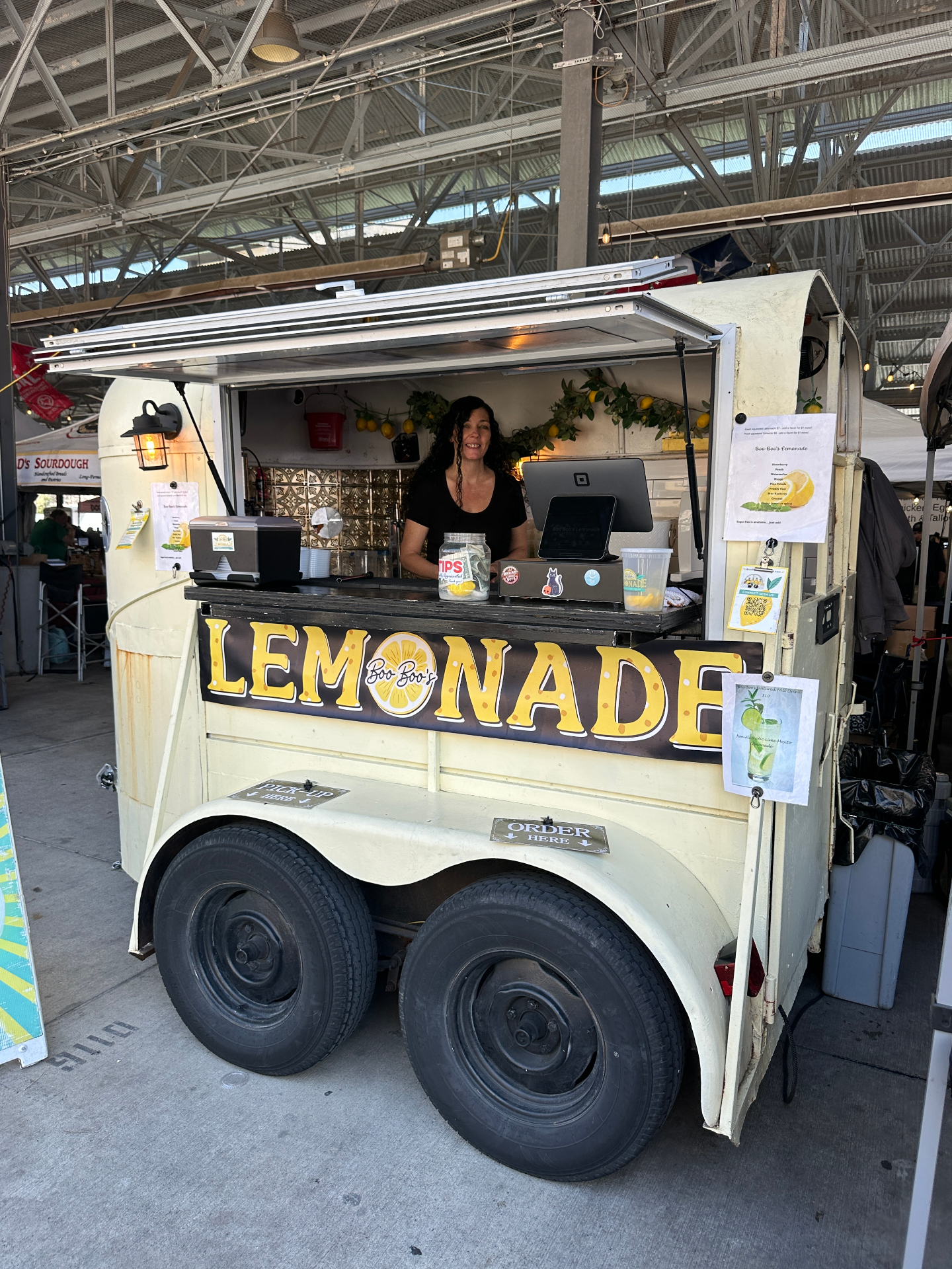 Dallas Farmers Market booth