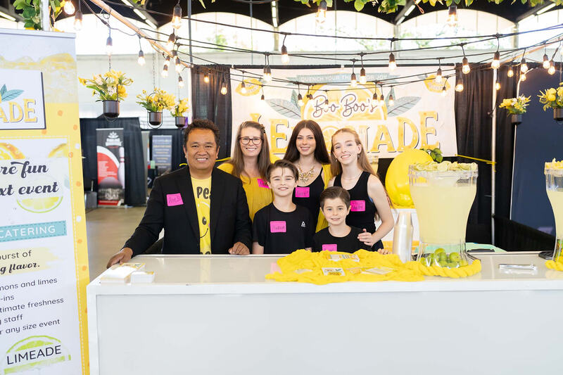 The whole Boo Boo's team at an event