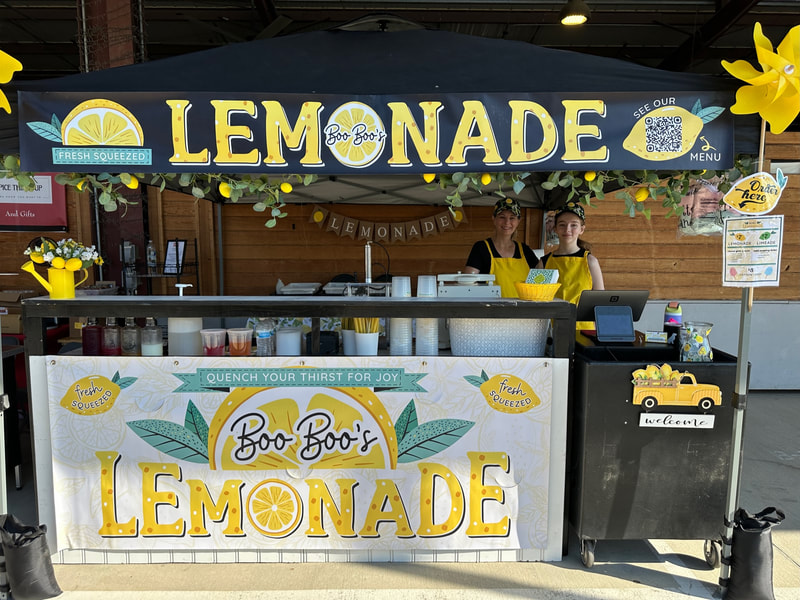 Our beautiful booth at the market