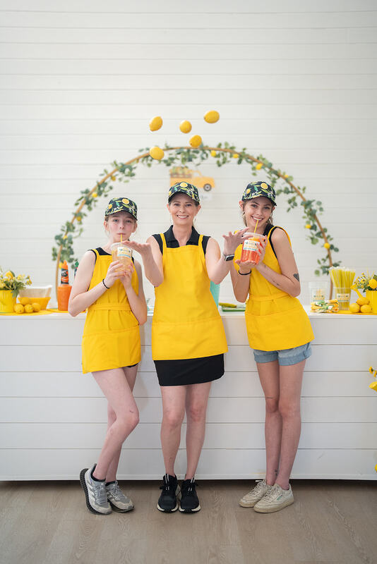 Our staff with fresh lemonade